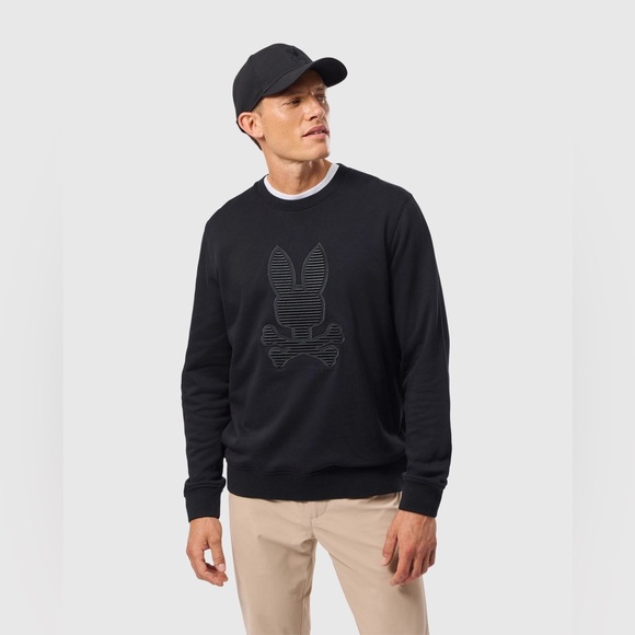 Psycho Bunny Men's Blue Kingston Sweatshirt XL